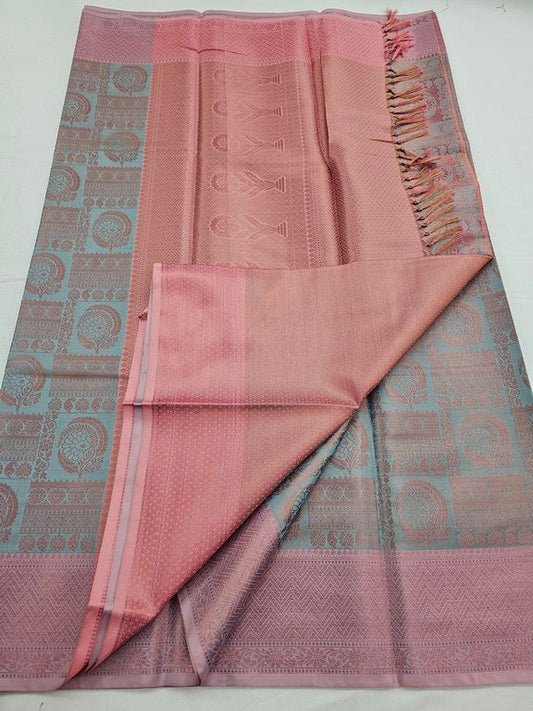 Kanchipuram Blended Trendy Tissue Silk Saree 536