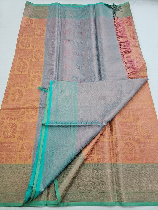 Kanchipuram Blended Trendy Tissue Silk Saree 548