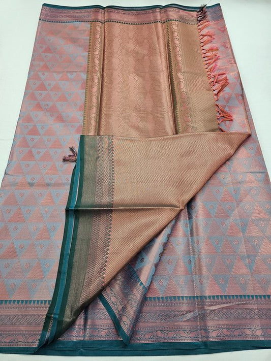 Kanchipuram Blended Trendy Tissue Silk Saree 549