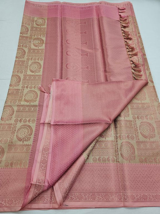 Kanchipuram Blended Trendy Tissue Silk Saree 553