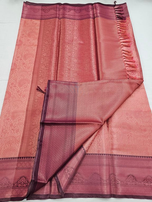 Kanchipuram Blended Trendy Tissue Silk Saree 555