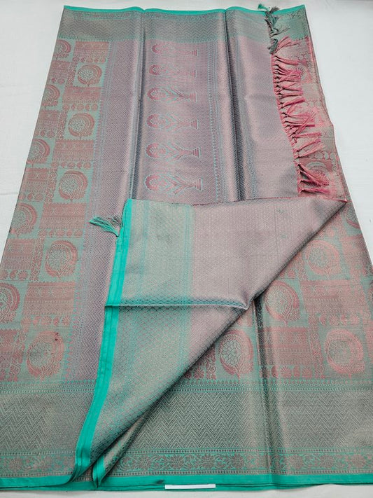 Kanchipuram Blended Trendy Tissue Silk Saree 563