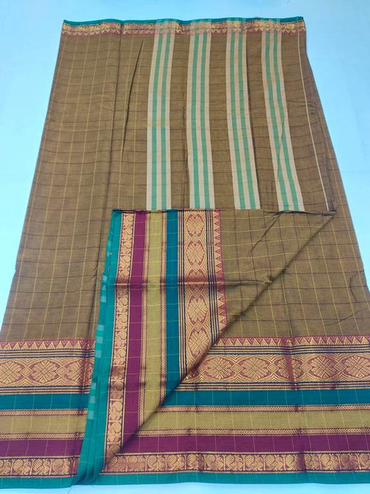 Kanchipuram Blended Trendy Cotton Silk Saree 584