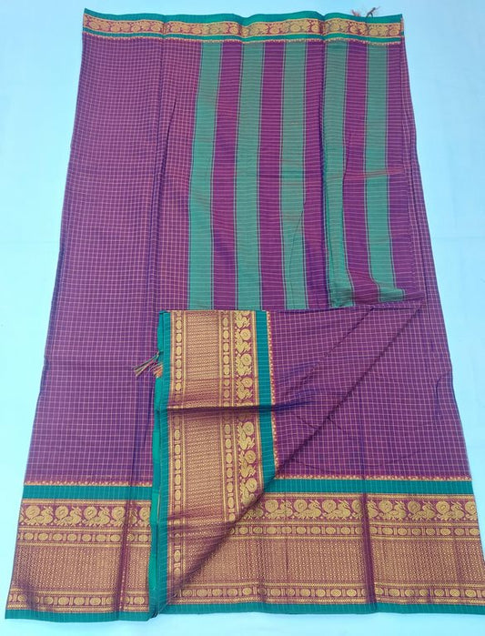 Kanchipuram Blended Trendy Cotton Silk Saree 586