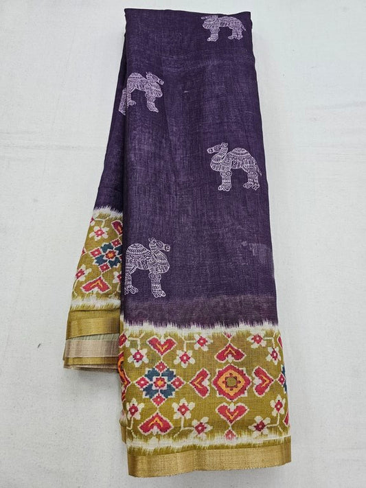 Kanchipuram Blended Trendy Kalamkari Silk Saree 635