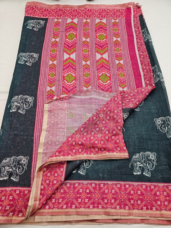 Kanchipuram Blended Trendy Kalamkari Silk Saree 636