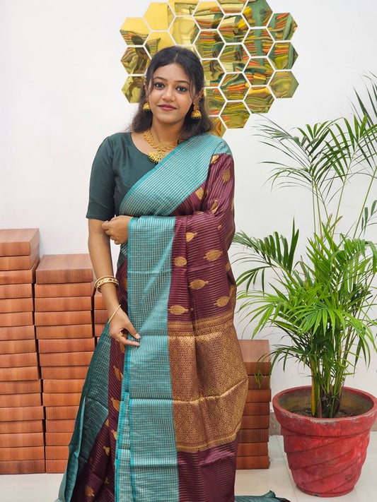 Kanchipuram Blended Soft Silk Saree 669