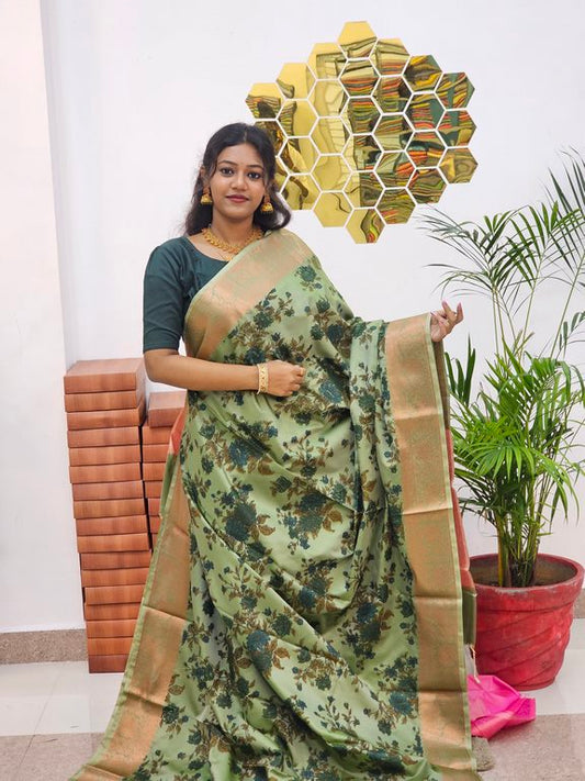 Kanchipuram Blended Trendy Soft Silk Saree 655