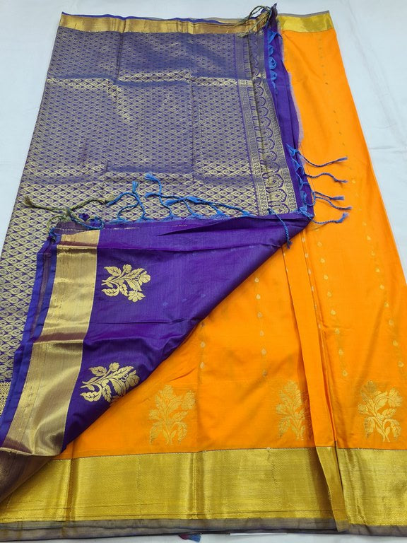 Kanchipuram Blended Fancy Silk Saree 211