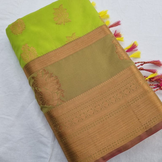 Kanchipuram Blended Semi Soft Silk Saree 020