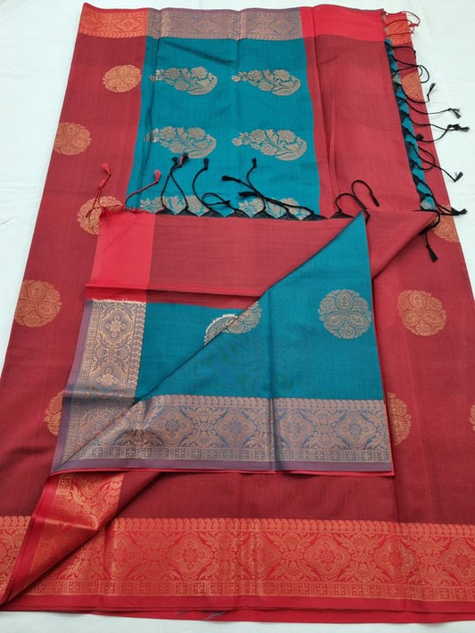 Kanchipuram Blended Semi Fancy Silk Saree 138