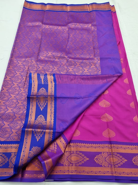 Kanchipuram Blended Semi Fancy Silk Saree 141