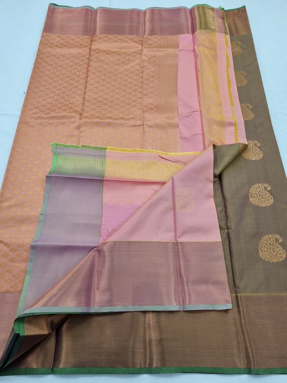 Kanchipuram Blended Semi Fancy Silk Saree 195