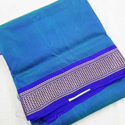 Kanchipuram Traditional 9 Yards Pure Silk Saree 040