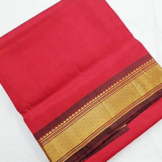 Kanchipuram Traditional 9 Yards Pure Silk Saree 043