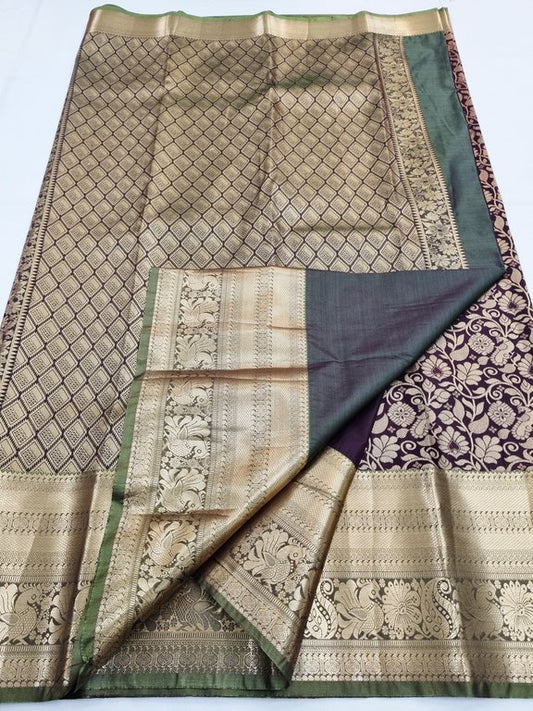 Kanchipuram Blended Bridal Silk Sarees 215