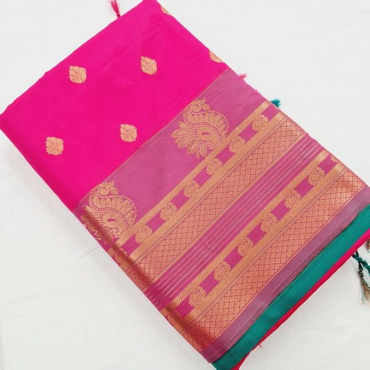 Kanchipuram Blended Semi Fancy Silk Saree 333