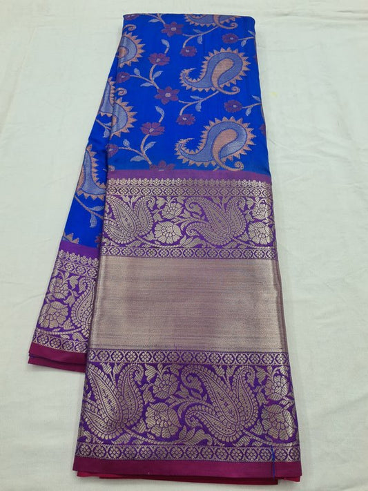 Kanchipuram Blended Semi Fancy Silk Saree 360