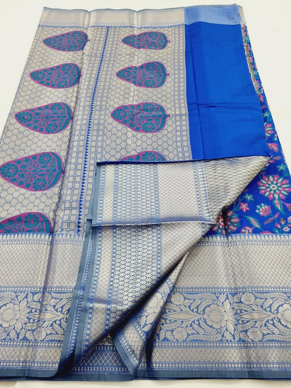 Kanchipuram Blended Semi Fancy Silk Saree 448