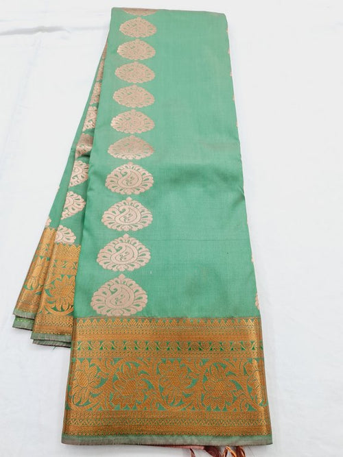 Kanchipuram Blended Semi Fancy Silk Saree 454 – Kanchipuram Lakshaya Silks