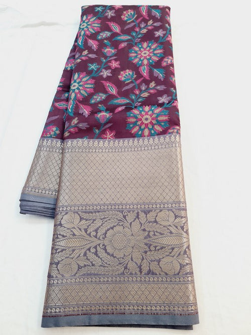 Kanchipuram Blended Semi Fancy Silk Saree 472 – Kanchipuram Lakshaya Silks