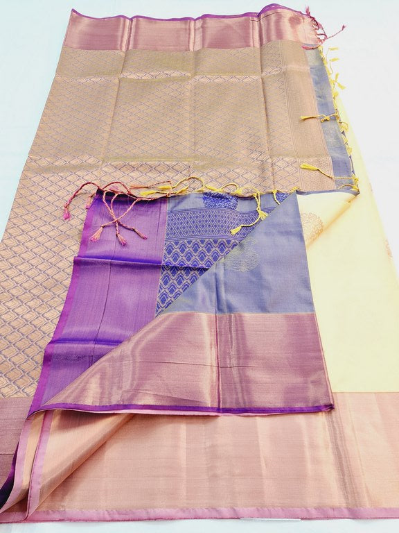 Kanchipuram Blended Semi Fancy Silk Saree 475