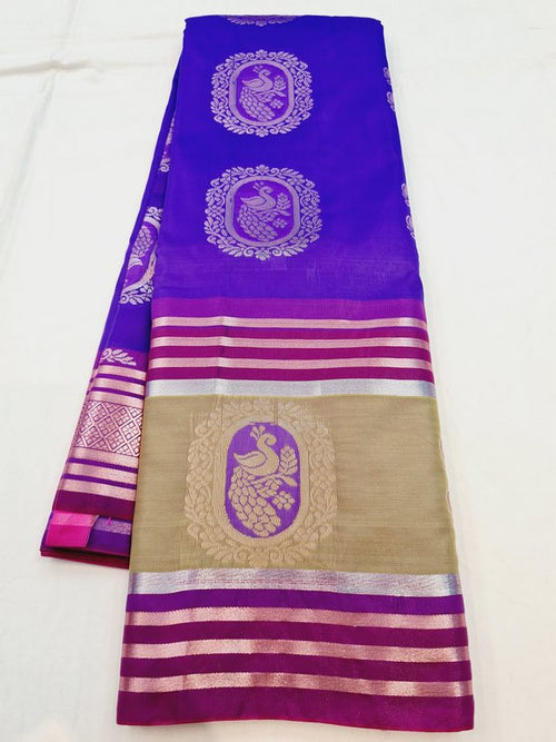 Kanchipuram Blended Semi Fancy Silk Saree 493 – Kanchipuram Lakshaya Silks