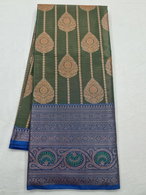 Kanchipuram Blended Semi Tissue Silk Saree 538 – Kanchipuram Lakshaya Silks