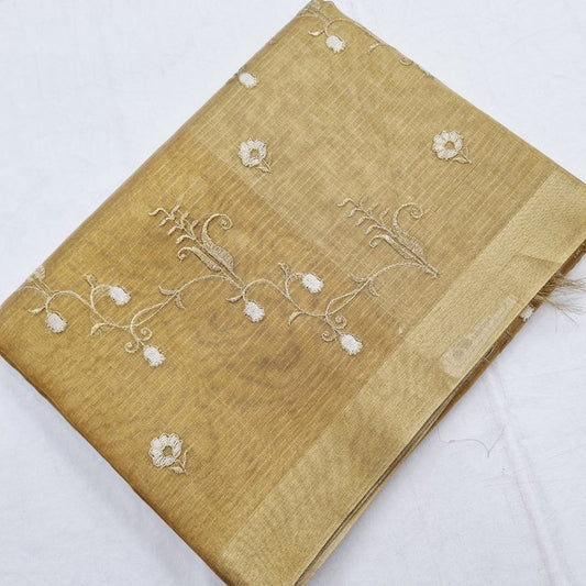 Kanchipuram Blended Semi Tissue Silk Saree 555