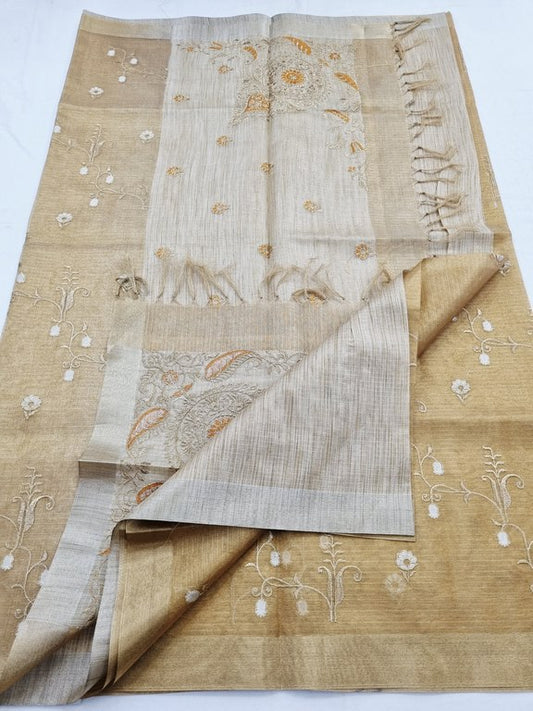 Kanchipuram Blended Semi Tissue Silk Saree 555