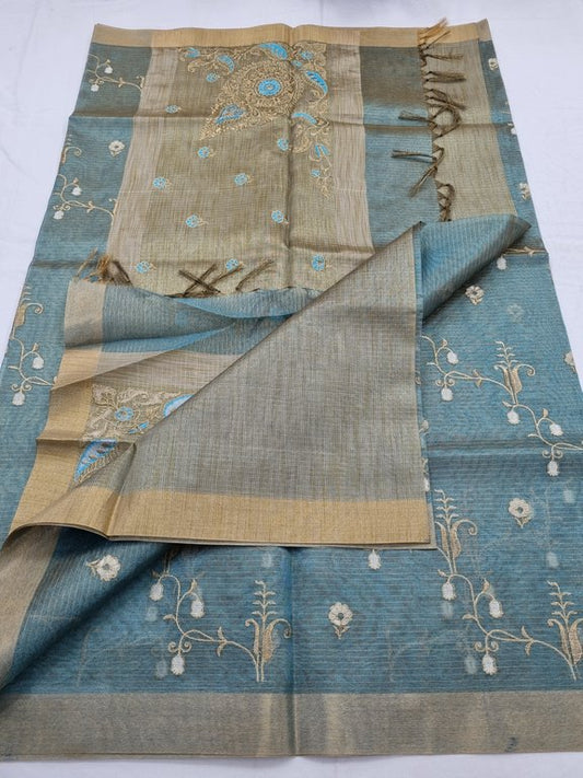Kanchipuram Blended Semi Tissue Silk Saree 558