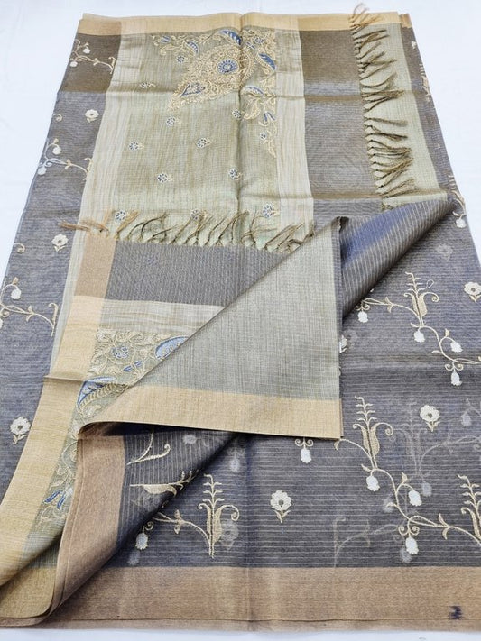 Kanchipuram Blended Semi Tissue Silk Saree 565