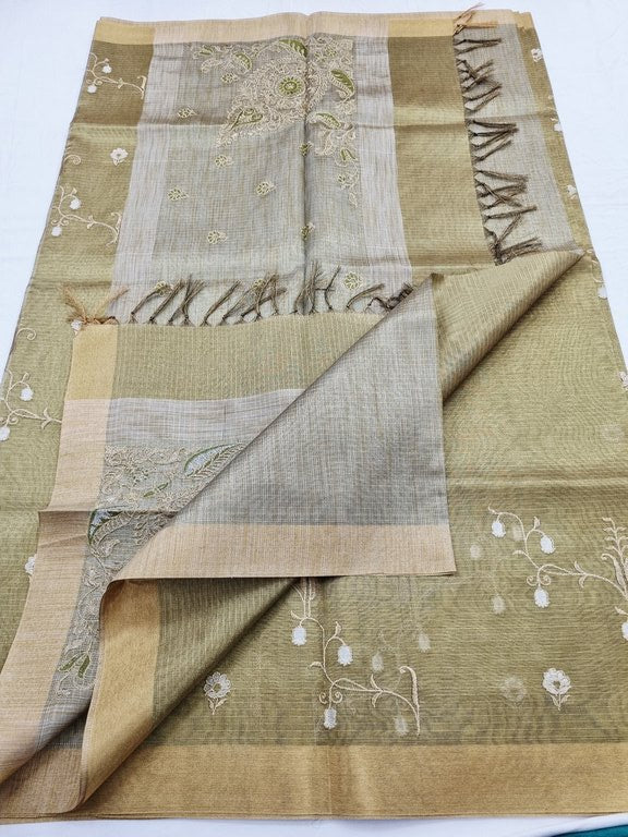 Kanchipuram Blended Semi Tissue Silk Saree 574