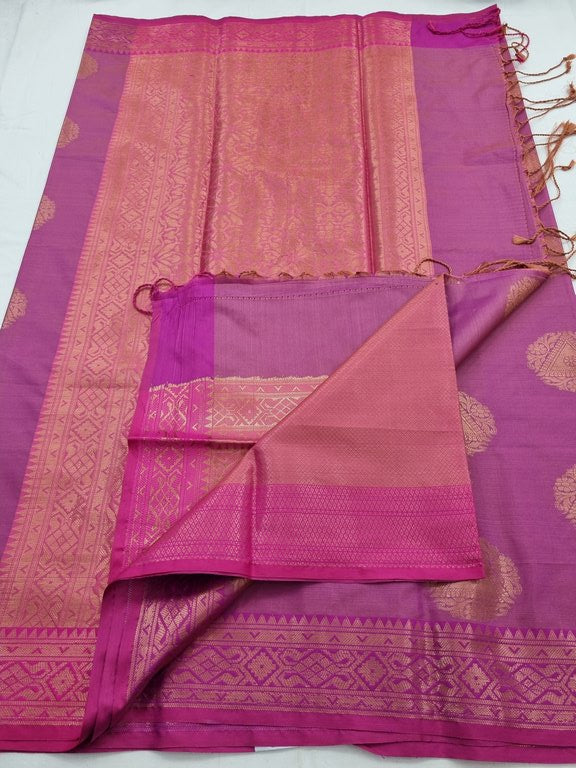 Kanchipuram Blended Semi Tissue Silk Saree 579
