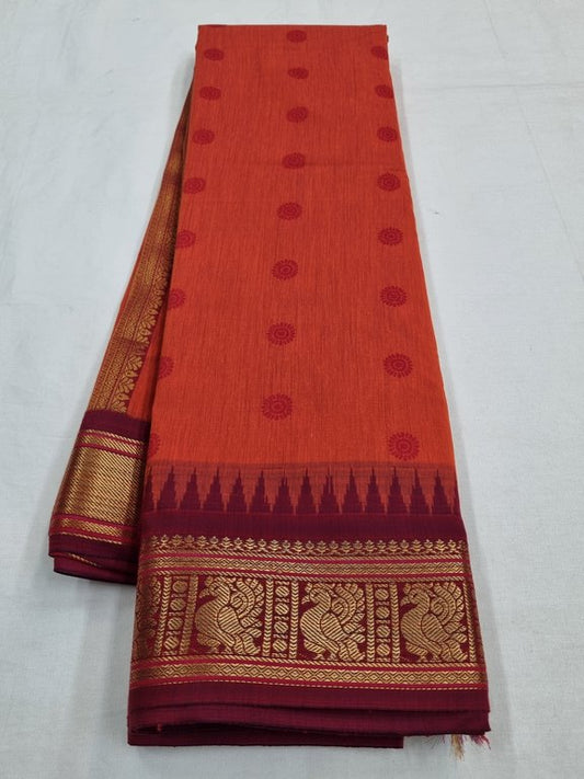 Kanchipuram Blended Trendy Cotton Silk Saree 687