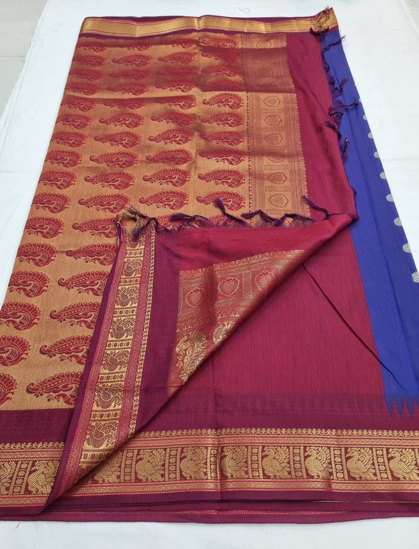 Kanchipuram Blended Trendy Cotton Silk Saree 691
