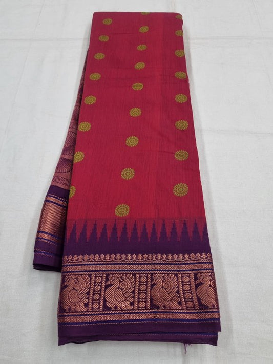 Kanchipuram Blended Trendy Cotton Silk Saree 702