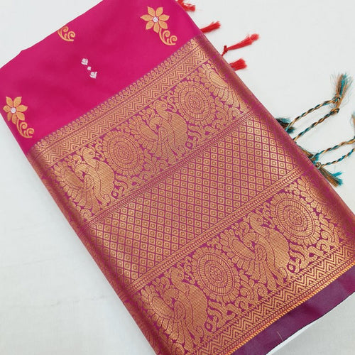 Kanchipuram Fancy Soft Silk Sarees 1187 – Kanchipuram Lakshaya Silks