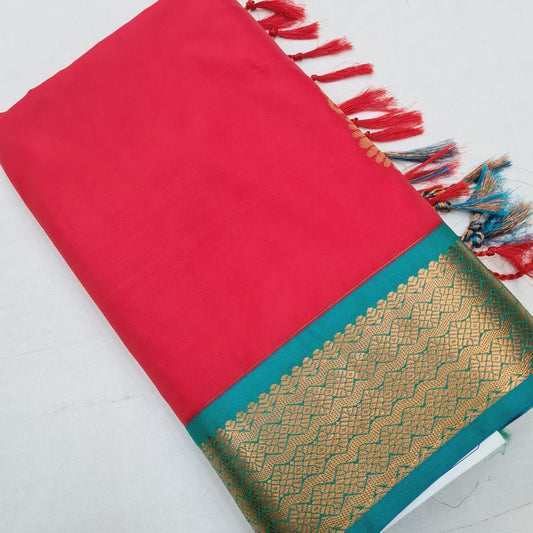 Kanchipuram Blended Semi Fancy Soft Silk Saree 626