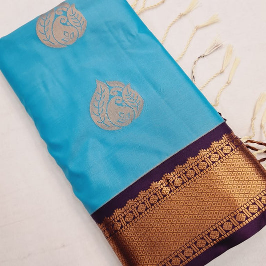 Kanchipuram Blended Semi Fancy Soft Silk Saree 631