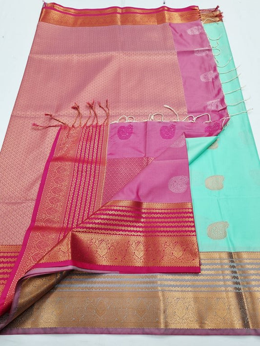 Kanchipuram Fancy Soft Silk Sarees 1201 – Kanchipuram Lakshaya Silks