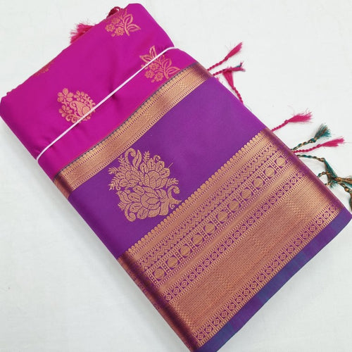 Kanchipuram Fancy Soft Silk Sarees 1207 – Kanchipuram Lakshaya Silks