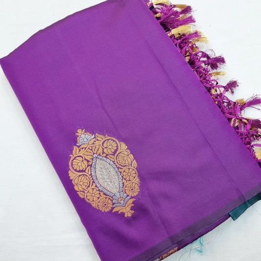 Kanchipuram Blended Trendy Fancy Soft Silk Saree 728
