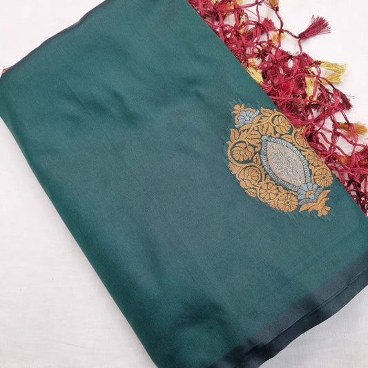 Kanchipuram Blended Trendy Fancy Soft Silk Saree 730