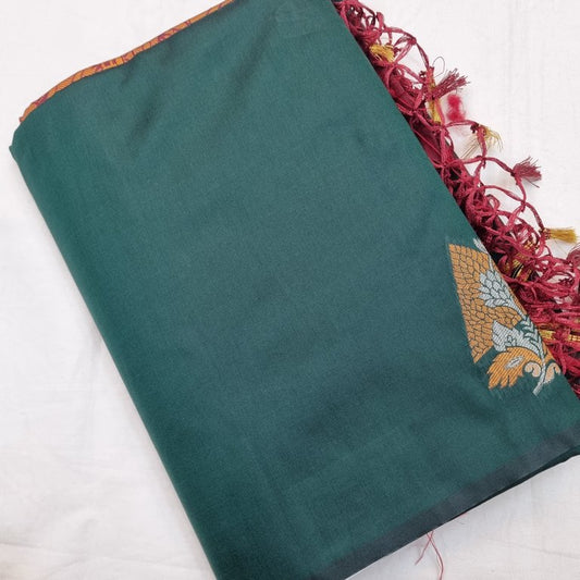 Kanchipuram Blended Trendy Fancy Soft Silk Saree 738