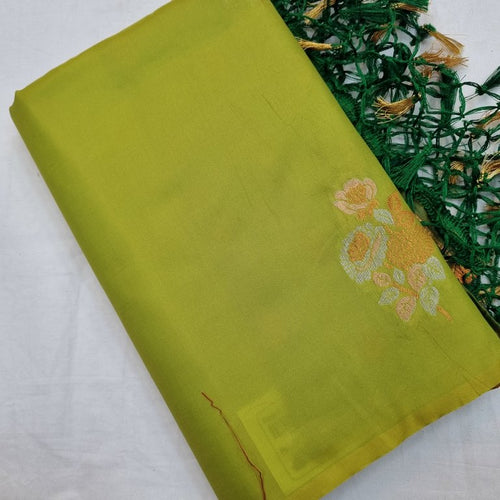 Kanchipuram Blended Trendy Fancy Soft Silk Saree 739 – Kanchipuram Lakshaya Silks