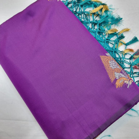 Kanchipuram Blended Trendy Fancy Soft Silk Saree 742