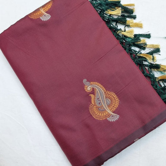 Kanchipuram Blended Trendy Fancy Soft Silk Saree 743