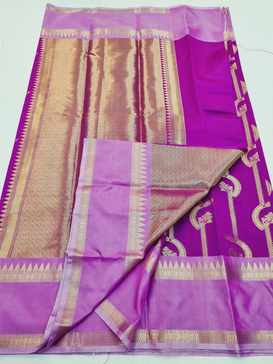 Kanchipuram Blended Fancy Silk Saree 381 – Kanchipuram Lakshaya Silks