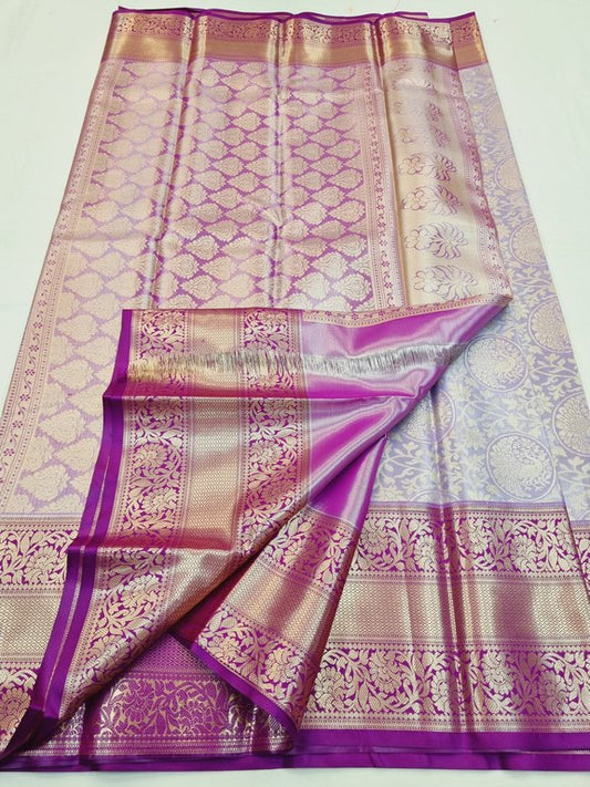Elegant Blended Tissue Silk Sarees 163